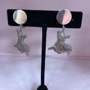 Vintage Dancing Couple Earrings